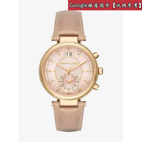 迈克高仕/Michael Kors Sawyer 金色皮质腕表  MK2529252