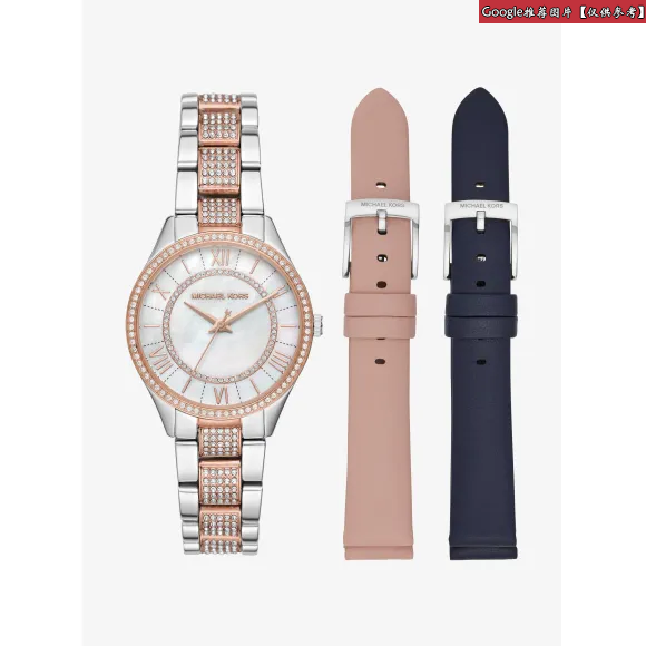 迈克高仕/Michael Kors Mini Lauryn 拼色链式腕表礼盒 MK4366991