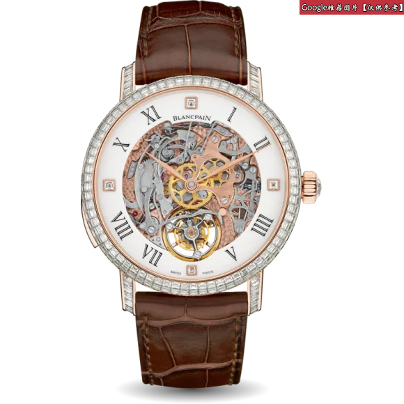 宝珀/Blancpain 布拉苏斯Le Brassus系列 18K玫瑰金 手动机械机芯 男表 00233-6232A-55B