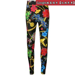 范思哲/Versace Gioielleria Jetés印花紧身裤 A80109-A229328_A7008