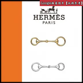 爱马仕/Hermes 灰色 Mors丝巾扣 H601433S_00