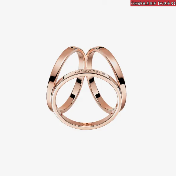 爱马仕/Hermes 灰色 Trio丝巾扣，大号 H601599S_00