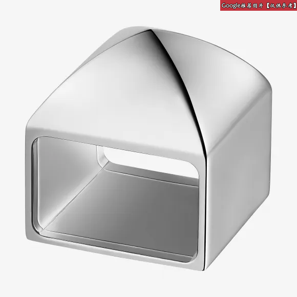 爱马仕/Hermes 灰色 Clou Medor丝巾扣 H601933S_00