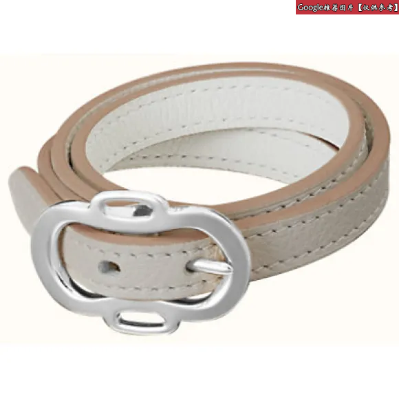 爱马仕/Hermes 灰色 Mini Mors丝巾扣 H601973S_00