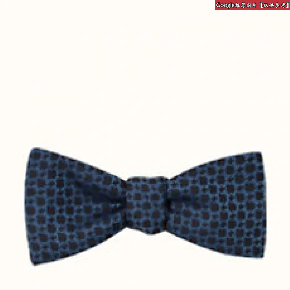 爱马仕/Hermes 灰色 H Flyer领结 H849265T_02