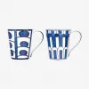 爱马仕/Hermes 灰色 “异域之蓝”马克杯2件套 P030438P