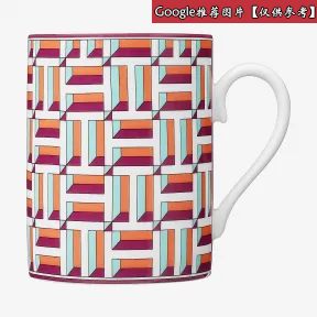 爱马仕/Hermes 灰色 Tie Set马克杯 P040633P