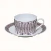 爱马仕/Hermes 灰色 H Deco rouge茶杯与杯碟 P041016P