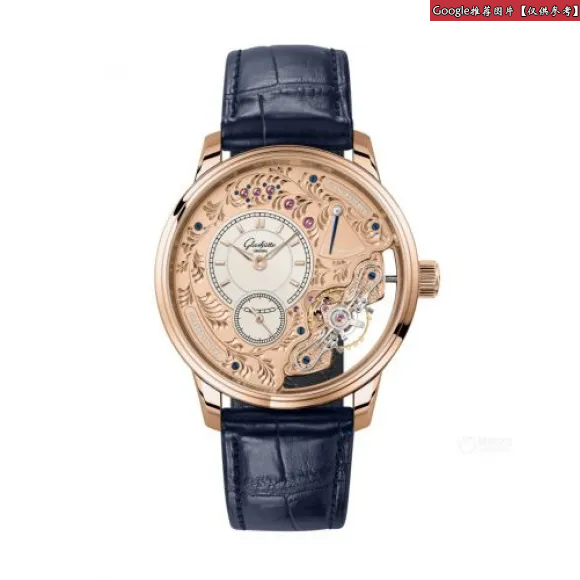 格拉苏蒂/Glashutte Original 偏心系列 42MM 红色18K金  男表 1-66-10-01-05-30