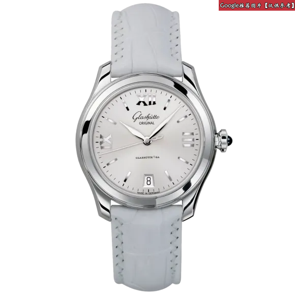 格拉苏蒂/Glashutte Original Star Collection系列 18K白金镶钻 自动机械机芯 女表 1-90-00-04-04-04