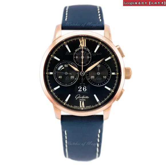 格拉苏蒂/Glashutte Original 精髓系列 18K白金 自动机械机芯 男表 100-10-16-16-04