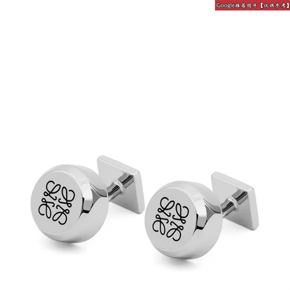 罗意威/Loewe Round Cufflink金属灰 111.08.793