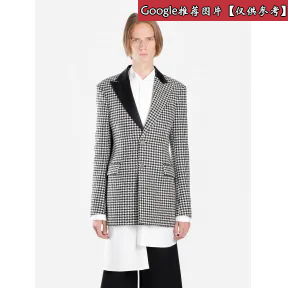 罗意威/Loewe 2Bt Tuxedo Houndstooth Jacket黑色/白色 H2297230ST