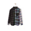 罗意威/Loewe Eln Patchwork Check OvershirtMulticolor H2299920SU