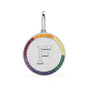 APM 彩虹字母F扣牌-银白色现货 AV965MF