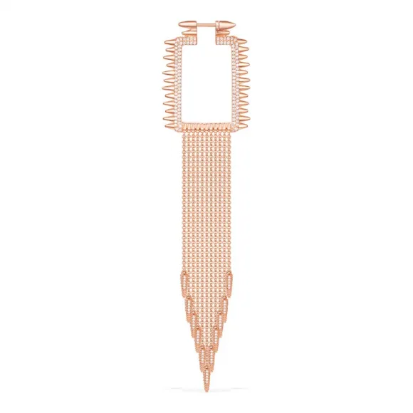 APM 单只粉金色纯银镶晶钻 'SPIKE' 耳环 RE11218OX