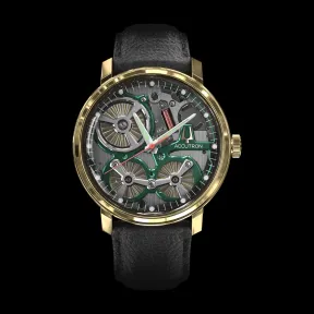 阿克特隆/Accutron SPACEVIEW 2020 43.5MM 不锈钢镀金 自动机械机芯 手表 2ES7A001