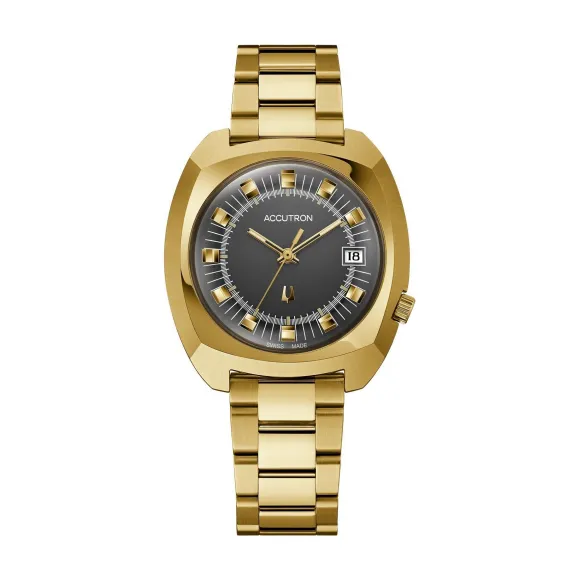 阿克特隆/Accutron ACCUTRON LEGACY 38.5MM 不锈钢镀金 自动机械机芯 手表 2SW7B001