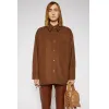 阿克尼/Acne 女士 法兰绒外套衫 干邑棕 AC0304-295