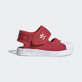 阿迪达斯/Adidas ORIGINALS 荣耀红/亮白 男童|女童 SUPERSTAR 360 SANDAL I 运动学步软底鞋 EF7414