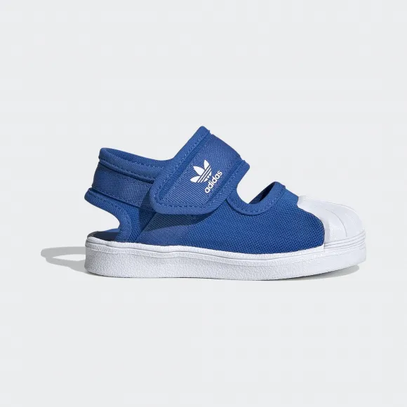 阿迪达斯/Adidas ORIGINALS 亮蓝/亮白 男童|女童 SUPERSTAR 360 SANDAL I 运动学步软底鞋 EF7415