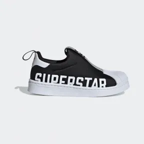 阿迪达斯/Adidas ORIGINALS 1号黑色/亮白 男童|女童 SUPERSTAR 360 X C 经典软底鞋 EG3398