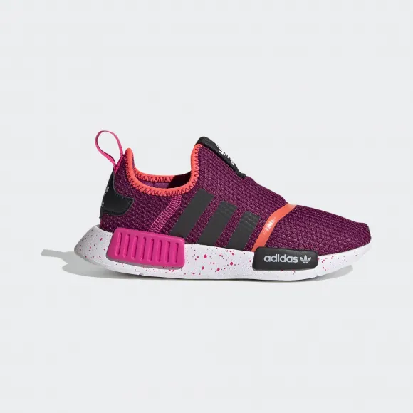 阿迪达斯/Adidas ORIGINALS 紫/黑/粉/橙 男童|女童 NMD 360 C 经典运动软底鞋 FV3379