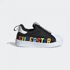 阿迪达斯/Adidas ORIGINALS 一号黑/白/亮粉/浅绿/浅黄/深蓝 男童|女童 SUPERSTAR 360 X I 经典运动学步软底鞋 FV7232