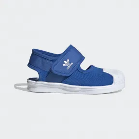 阿迪达斯/Adidas ORIGINALS 亮蓝/亮白 男童|女童 SUPERSTAR 360 SANDAL C 运动软底鞋 FV7588
