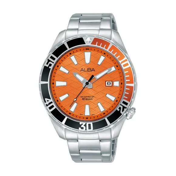 雅柏/Alba 43MM 不锈钢表壳 男表 AG8K27X1