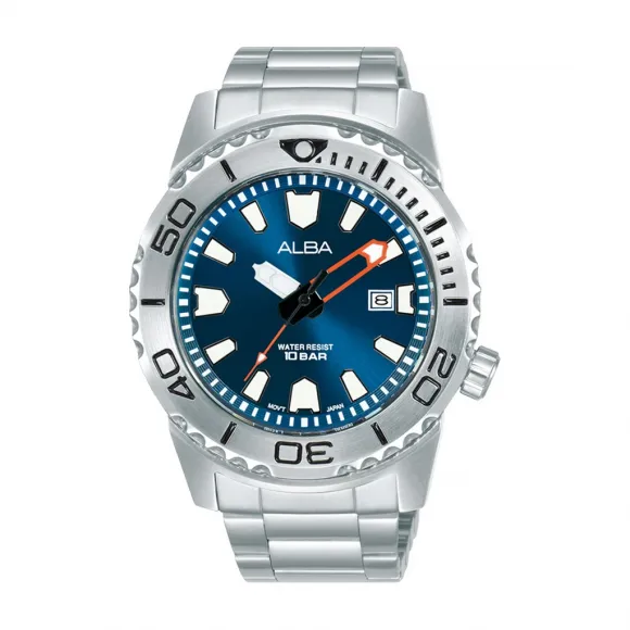 雅柏/Alba 43MM 不锈钢表壳 男表 AG8M07X1