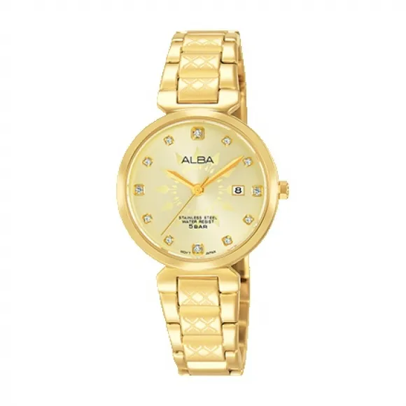 雅柏/Alba 28MM 不锈钢表壳 女表 AH7N30X1