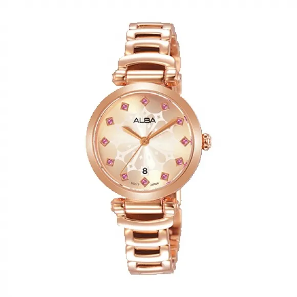 雅柏/Alba 28MM 不锈钢表壳 女表 AH7N78X1