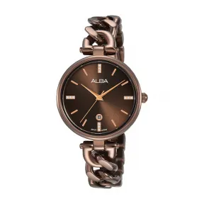 雅柏/Alba 30MM 不锈钢表壳 女表 AH7S55X1