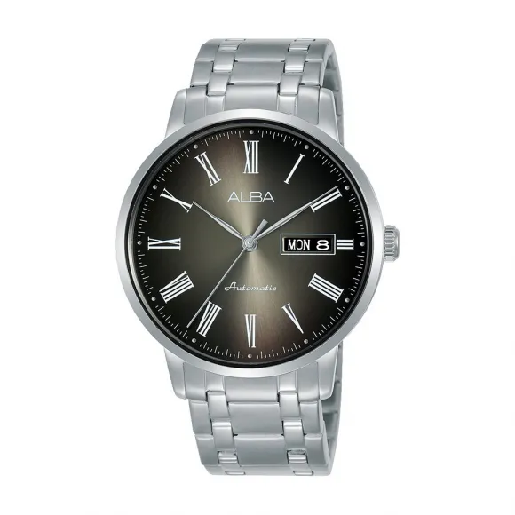 雅柏/Alba 40MM 不锈钢表壳和螺丝透视表背 自动机械机芯 男表 AL4129X1