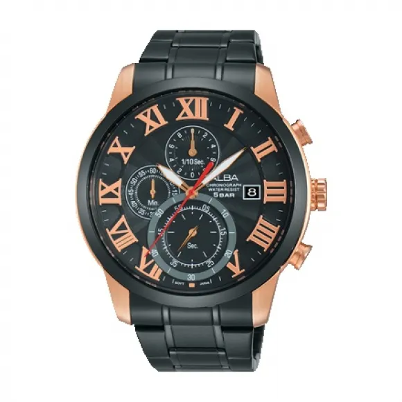 雅柏/Alba 45MM 不锈钢表壳 男表 AM3166X1