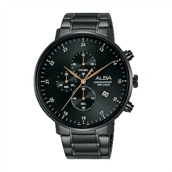 雅柏/Alba 44MM 不锈钢表壳 男表 AM3605X1