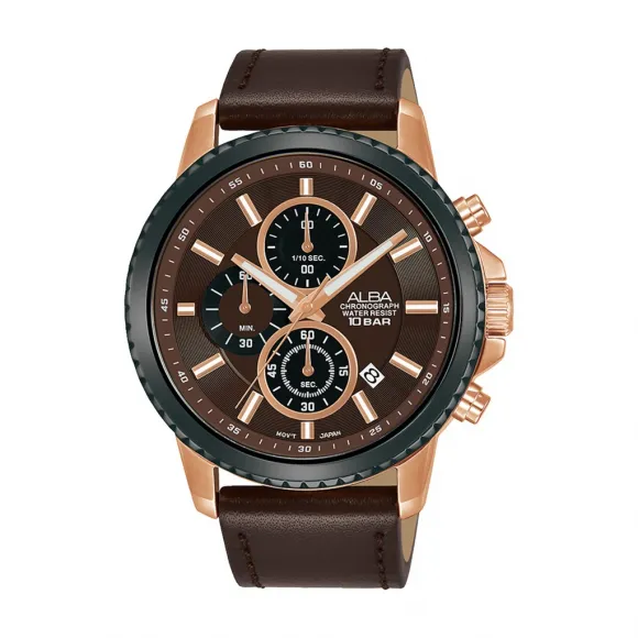 雅柏/Alba 44MM 不锈钢表壳 男表 AM3798X1