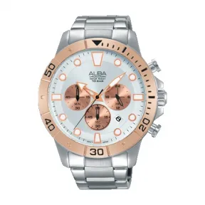 雅柏/Alba 45MM 不锈钢表壳 男表 AT3A08X1