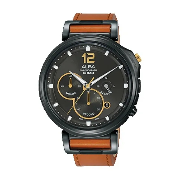 雅柏/Alba 44MM 不锈钢表壳 男表 AT3D69X1