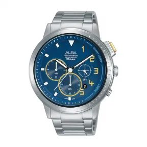 雅柏/Alba 44.5MM 不锈钢表壳 男表 AT3F33X1