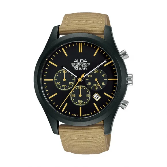 雅柏/Alba 44MM 塑料外壳 男表 AT3G47X1