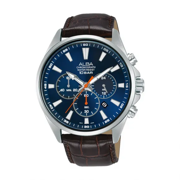 雅柏/Alba 43MM 不锈钢表壳 男表 AT3G63X1