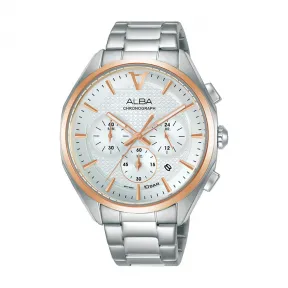 雅柏/Alba 42MM 不锈钢表壳 男表 AT3G80X1