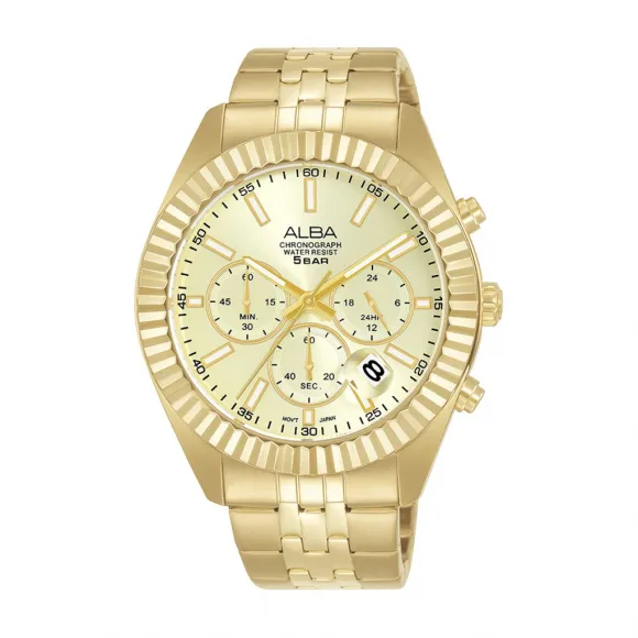 雅柏/Alba 42MM 不锈钢表壳 男表 AT3H10X1