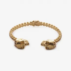 亚历山大麦昆/Alexander McQueen Jewelled 双骷髅手镯 女士 50157610mf 358799J160O8081