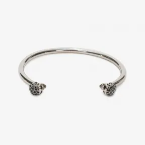 亚历山大麦昆/Alexander McQueen 纤细双骷髅手镯 女士 50192637kl 462393J160Y1177