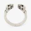 亚历山大麦昆/Alexander McQueen Twin Skull 戒指 男士 554576J160Y0446