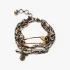 亚历山大麦昆/Alexander McQueen 黄金白银 女士 手链 688373J160Z1336 810276097
