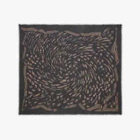 亚历山大麦昆/Alexander McQueen 机车漩涡图案围巾 男士 7064784418Q1079